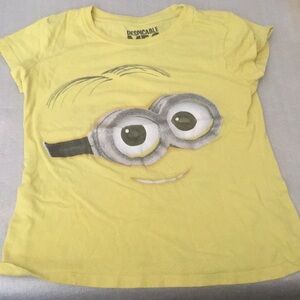 Minion Despicable Me 2 yellow shirt medium girls